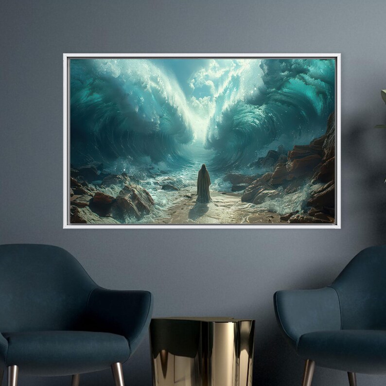 Bible Scene Wall Art,Religious Canvas Art,Modern Printed,Christmas Decor Art,Personalized Gift,Halloween Decor Art,Framed Canvas,Gift For Him,Framed Wall Art,Gift For Her,Housewarming Gift,Bedroom Decor Art,Large Wall Decor,