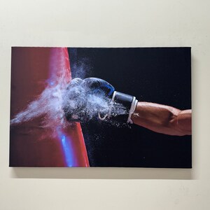 Boxing Gloves Art, Knock Down Decor, Boxer Canvas Art, Man Cave, Gym Art Decor, Home Decor Wall Art, Sport Wall Art, Modern Canvas Art