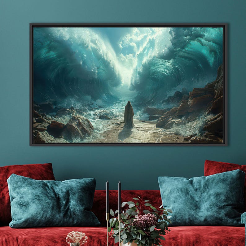 Bible Scene Wall Art,Religious Canvas Art,Modern Printed,Bedroom Decor Art,Christmas Decor Art,Canvas Wall Art,Decor Canvas,Gift For Him,Kitchen Decor Art,Christmas Gifts,Personalized Gifts,Large Wall Art,Boho Wall Decor,