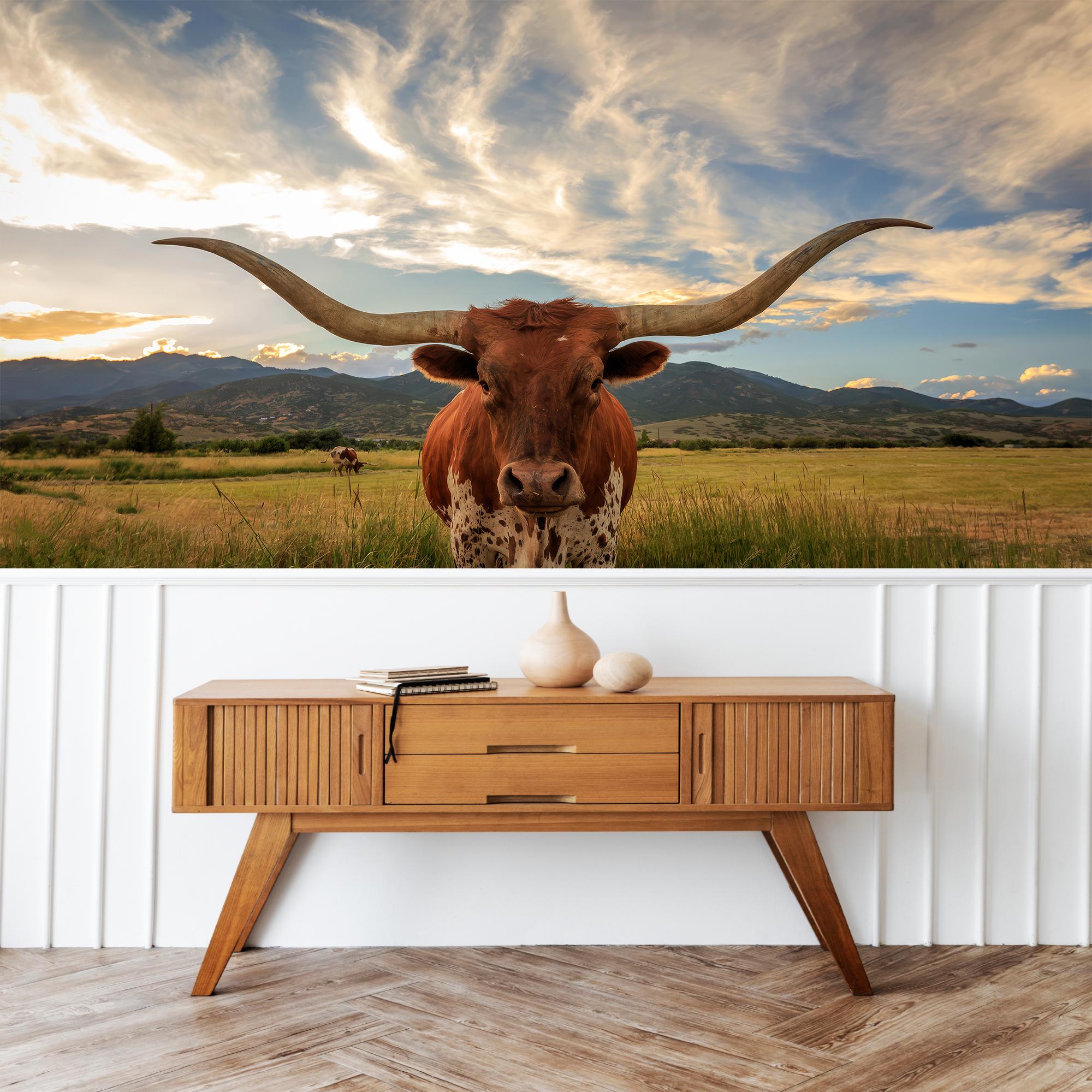 Longhorn Wallpaper - Etsy, image size:2000x2000