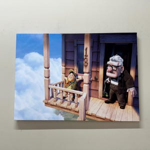 Up Movie Canvas Art, Air House Wall Decor, Air Balloon Canvas, Cartoon Artwork, Kids Room Decor,  Nursery, Up Carl Art, Carl Fredricksen,