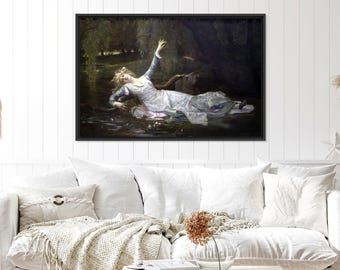 Cabanel Ophelia Canvas Art: Woman Portrait Wall Decor