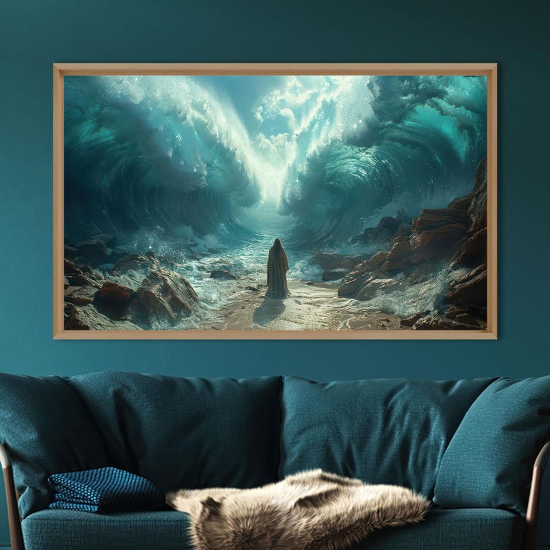 Bible Scene Wall Art,Religious Canvas Art,Modern Printed,Minimalist Wall Art,Framed Wall Art,Gift For Him,Large Wall Art,3D Wall Art,Printable Wall Art,Personalized Gift,Handmade Gift,Office Decor Art,Home Decoration,