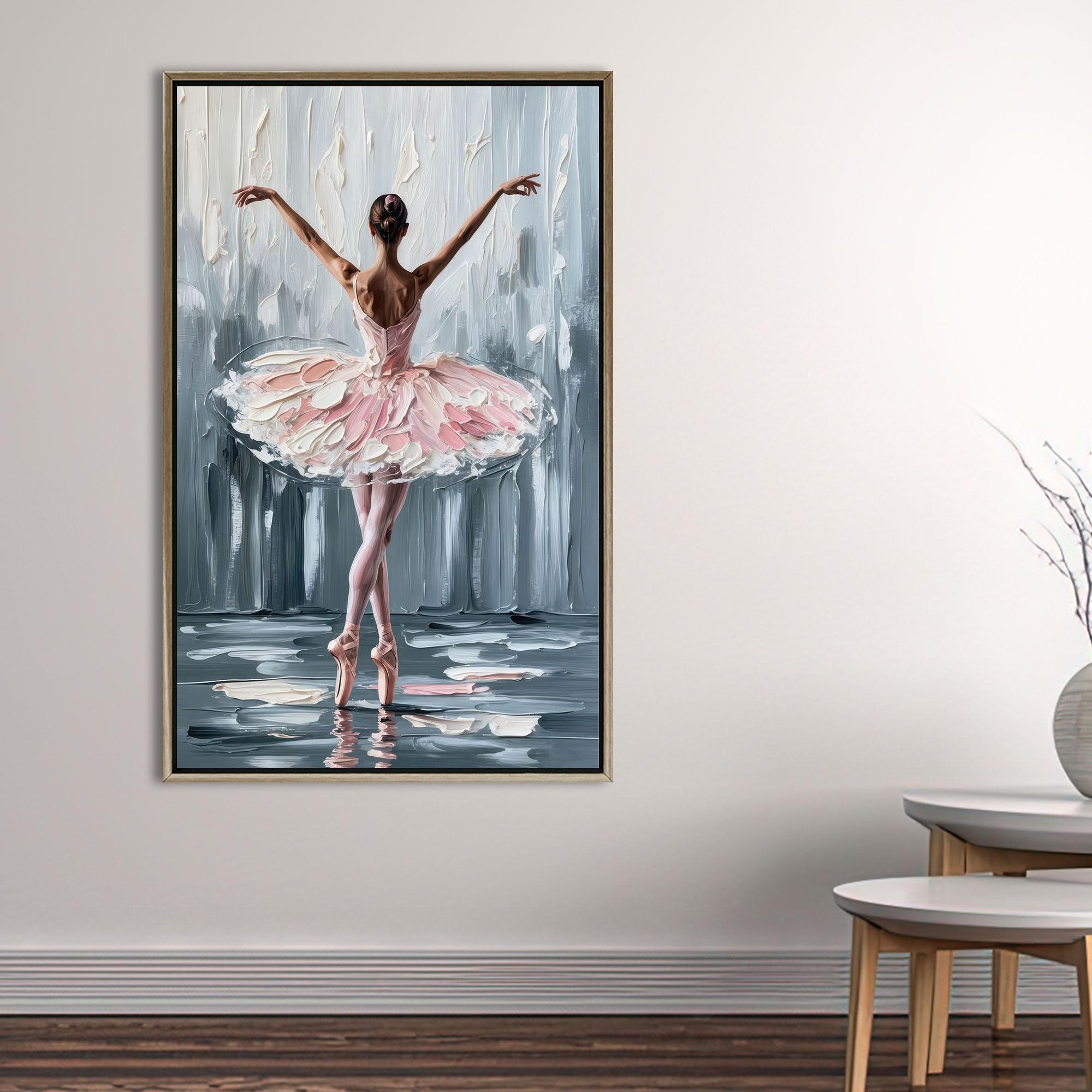 Ballerina Canvas Art: Pink Ballet Decor, Girl Room Wall Art - Etsy