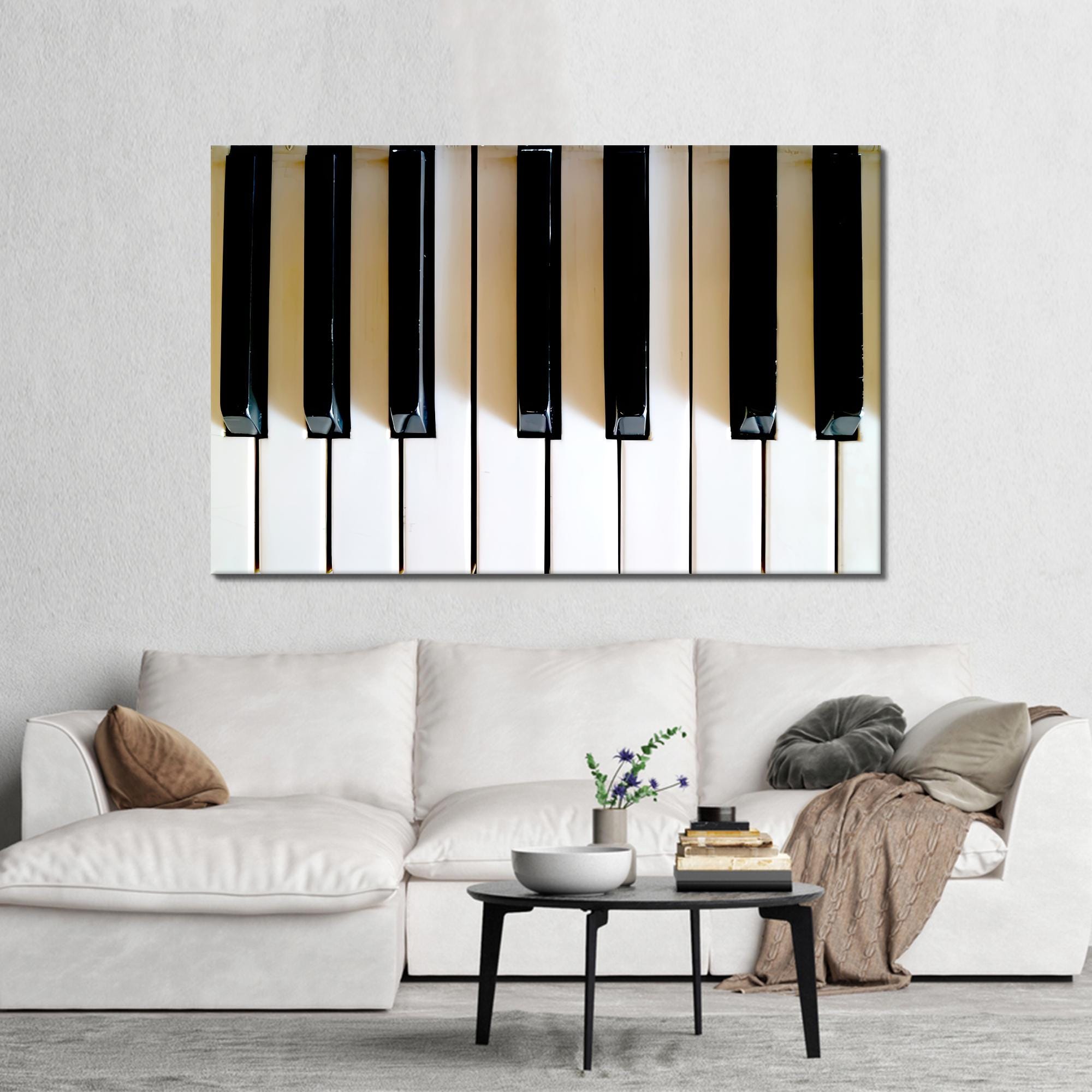 Piano Keys Canvas Art: Modern Music Wall Decor - Etsy