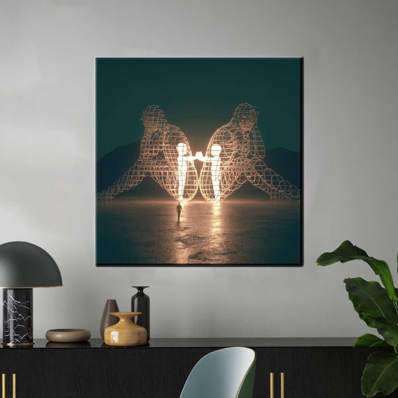 Alexander Milov Inner Child Art: Modern Framed Canvas Wall Decor