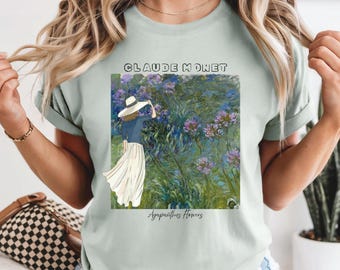 Monet Art Shirt – Impressionist Painting Tee, Comfort Colors Artist Gift