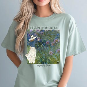 Comfort Colors Monet Shirt: Impressionist Art T-Shirt, Art Lover Gift