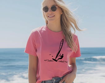 Wind Surfer Shirt – Summer Surfing Tee, Beach Lover Top
