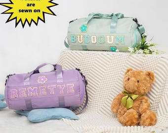 Personalized Duffle Bag: Waterproof Travel Bag with Chenille Patches