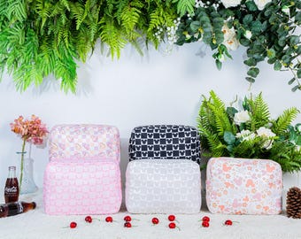 Pochette Magical Mouse Checker, Trousse à cosmétiques XL en nylon, Organiseur de maquillage Cruise