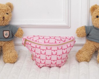 Bauchtasche kariert: Nylon Gürteltasche für kleine Entdecker