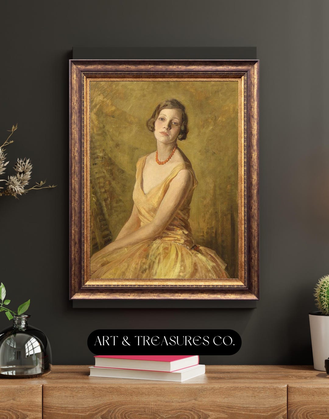Vintage Moody Feminine Art Printable Wall Decor Classic Portrait ...