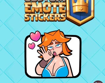 Custom Valkerie Clash Royale Sticker
