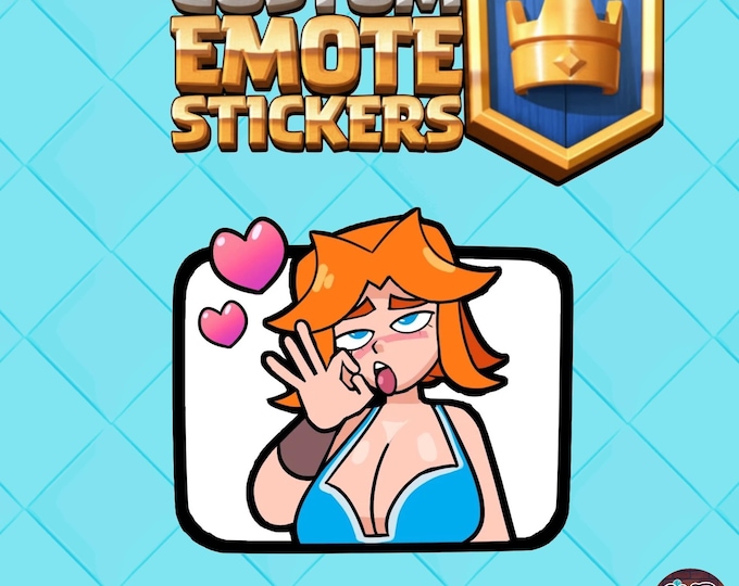 Custom Valkerie Clash Royale Sticker