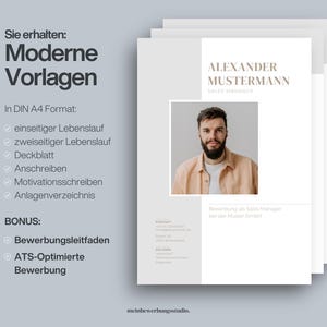 Plantillas de aplicación optimizadas para ATS Alemán | Currículum vitae y carta de presentación | Diseño profesional | Estructura tabular | Plantillas de Canva | SM