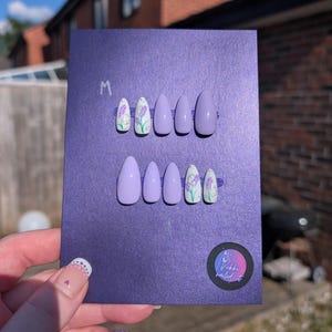 Lavender Dreams Nails - Limitierte Auflage Press On Nails UK | Luxus Wiederverwendbares 10-teiliges Set