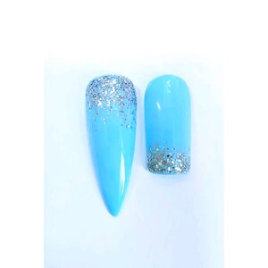 Custom Colour Glitter Ombre Press On Nails | Luxury Nails | Press Ons | Artificial Nails | Reusable Nails | 10pc Nail Set | Personalisable