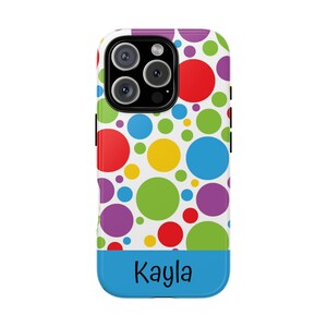 Personalized Colorful Phone Case, iPhone Case, iPhone 13, 14, 15, 16, Samsung Galaxy Cases, Google Phone Cases, 50 Models, Tough Phone Cases