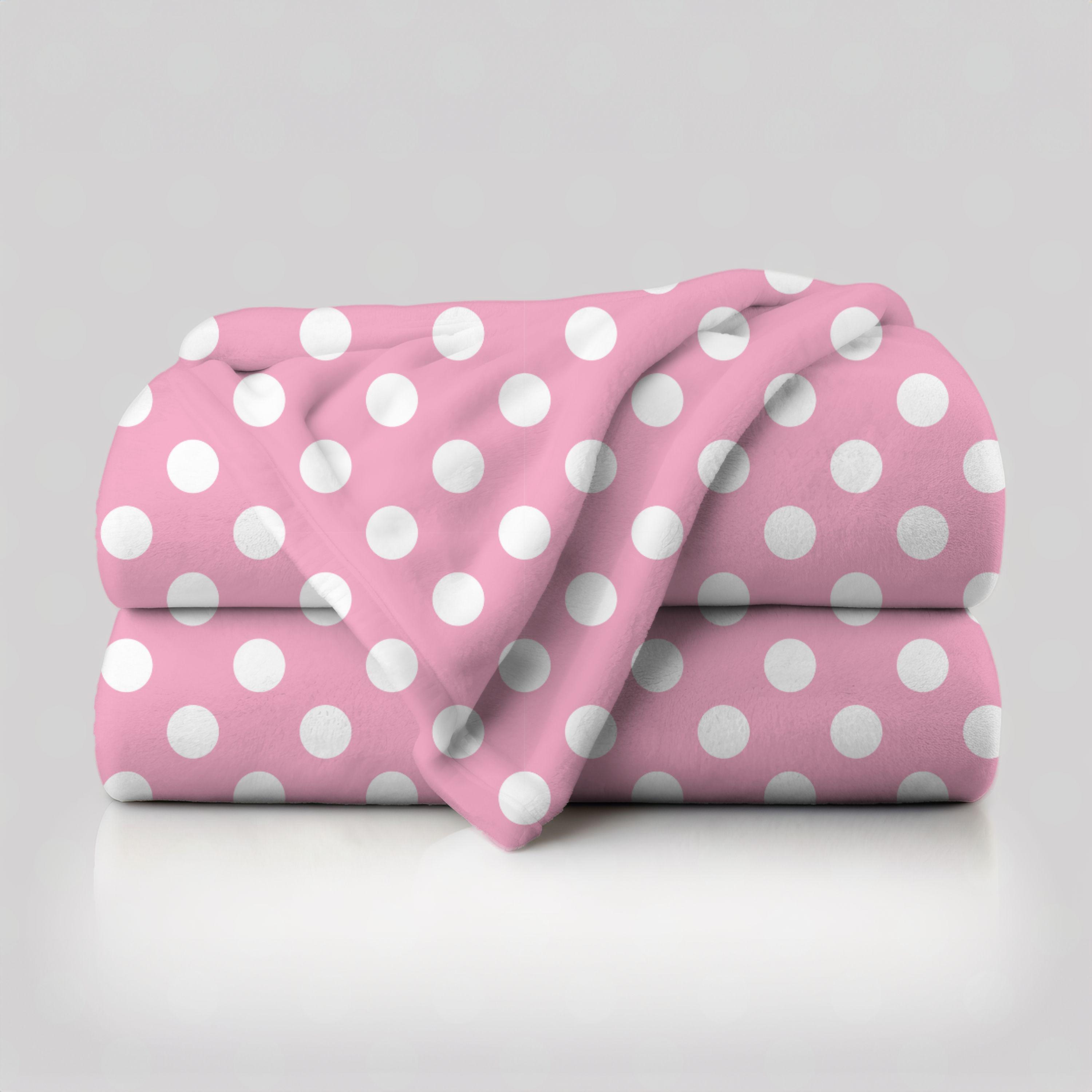 Pink Polka Dot Blanket Etsy