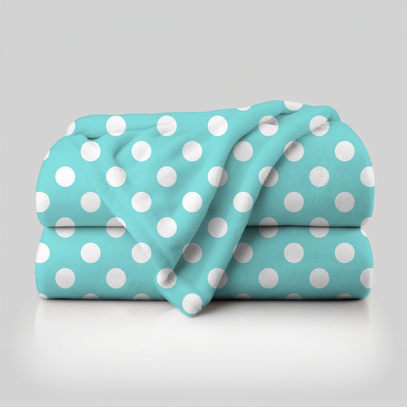 Brown And Cream Polka Dot Blanket