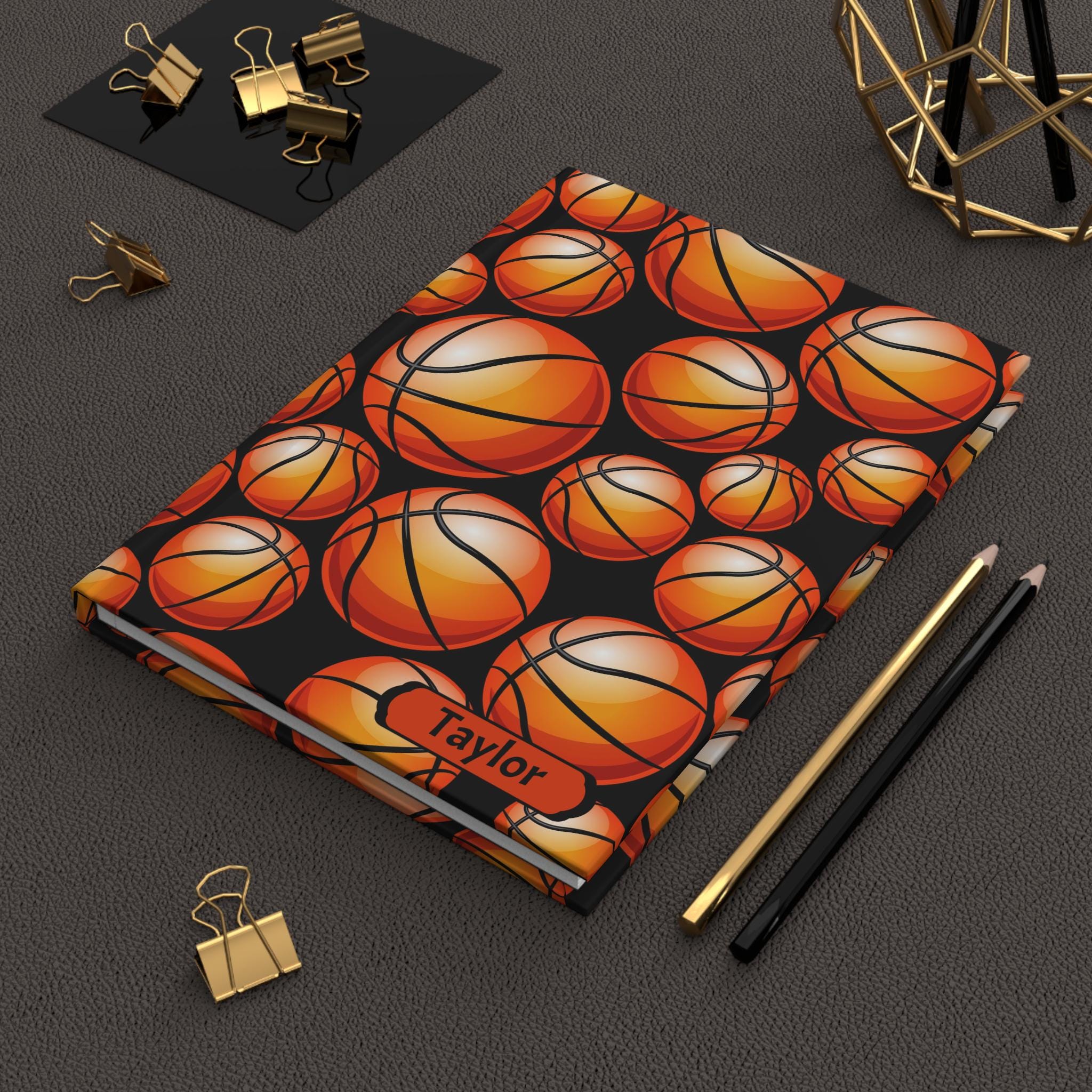 Personalized Basketball Journal, Hardcover Journal, Basketball Lover ...