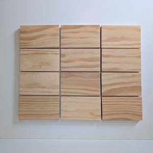 Unfinished Wood Blanks (6x3.5in): DIY Crafting, Painting, Staining - 12 Pack