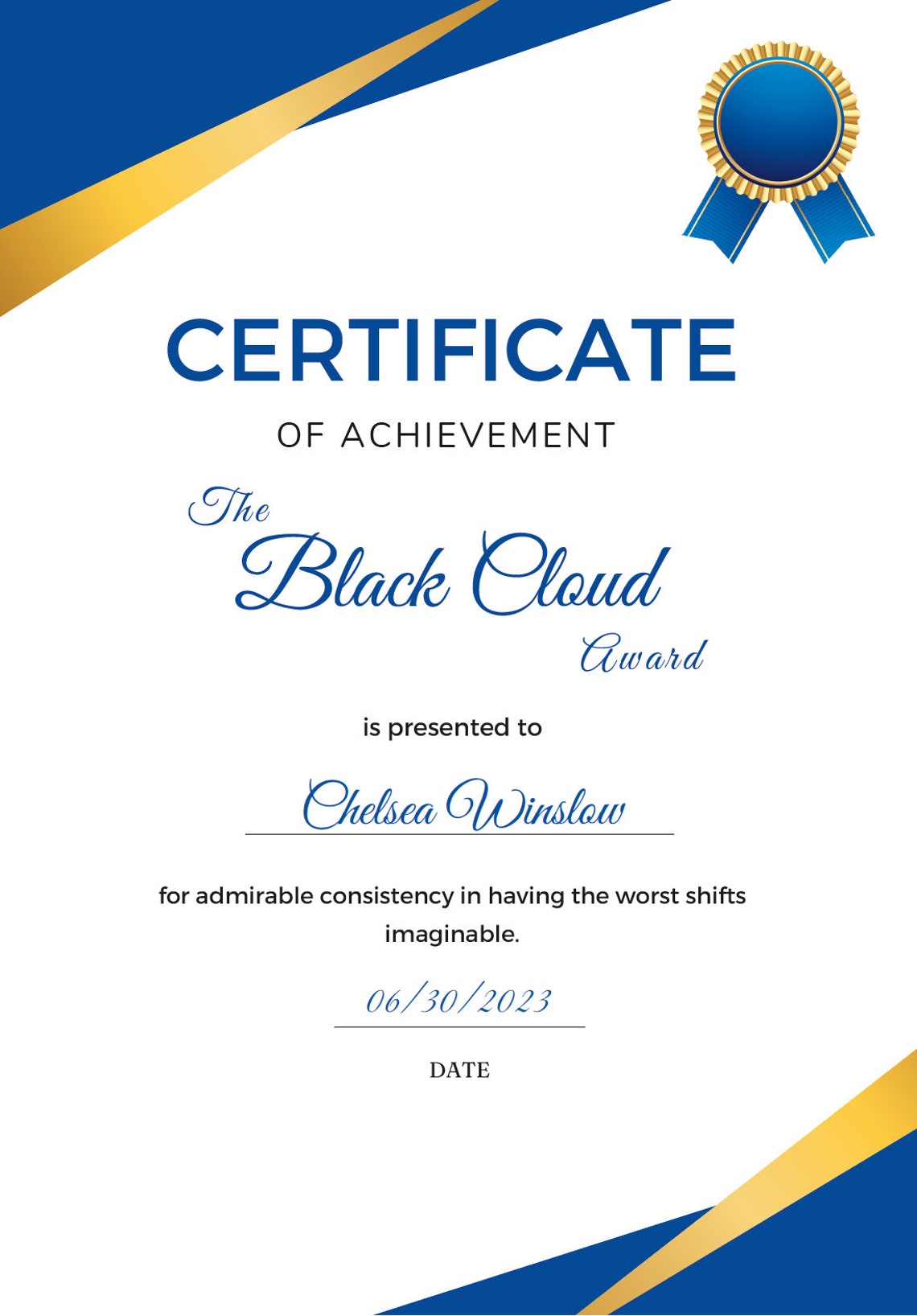 30 Nurse or Medical Superlative Award Certificates PDF Download Etsy