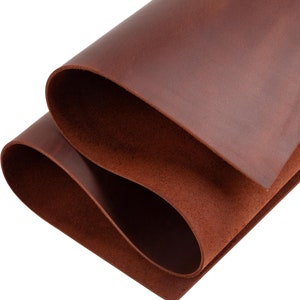 Brown Leather Sheet: 2mm Thick Cowhide for Crafts (12x24 inch)