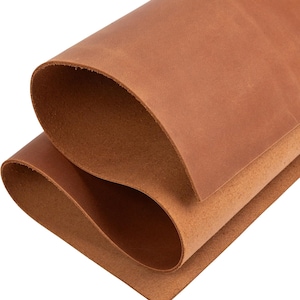 Light Brown Leather Sheet: 2mm Thick Cowhide for Crafts