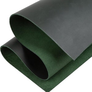 Green Cowhide Leather Sheet: 2mm Thick, 12x24&quot; Tooling Leather