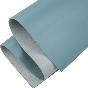 Genuine Light Blue Leather Sheets for Crafts, Leather Square 2.0MM Thick, Cowhide Leather Pieces, Leather Sheet for Arts and Crafts