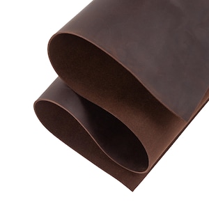 Láminas de cuero genuino de color chocolate oscuro para manualidades, cuadrados de cuero de 2,0 mm de grosor, piezas de cuero de vaca, láminas de cuero para manualidades