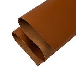 Brown Cowhide Leather Sheet: 2.0MM Thick, Full Grain Crafting Leather