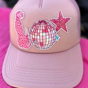 Rosa Disco Patch Trucker-keps