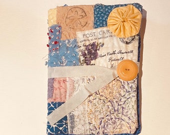 Hand made Needle book with scissors,Vintage Fabrics,Nice Gift