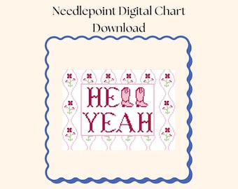 Gráfico de bordado para botas de vaquero / Western, Cheeky (Descarga digital)