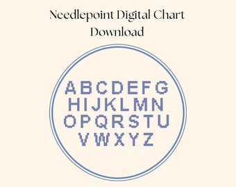 Monogramm Nadelspitzen-Gepäckanhänger: Moderne Arial-Schrift (PDF-Muster)