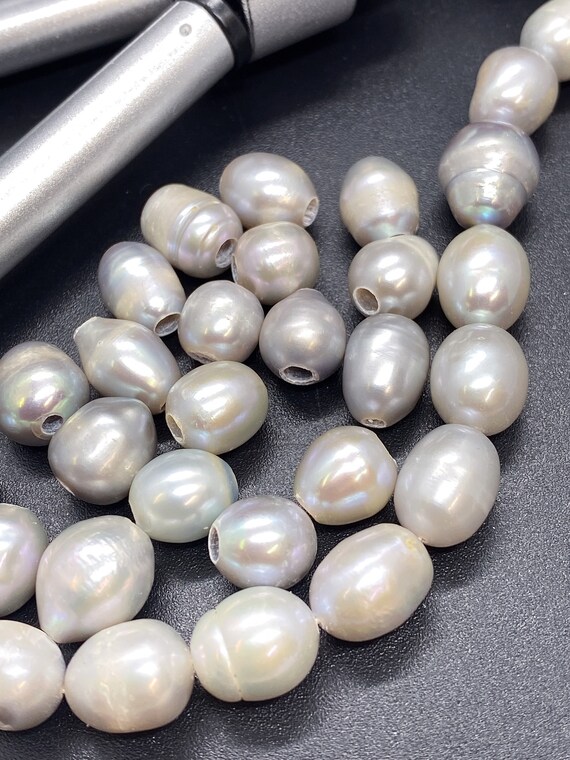 10 Stück 13-14mm Lose Barock / Seltsam Geformt Tahitian Schwarz / Grüne Perle
