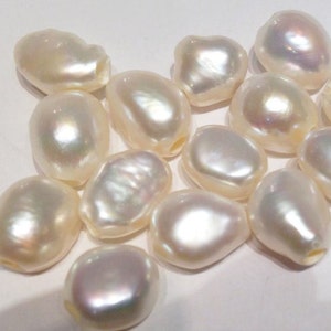 9X11mm Large Hole Pearl Baroque Pearl Freshwater Pear white Large  2.5mm 3mm hole---8 pieces set----New Arrival   #LH8041