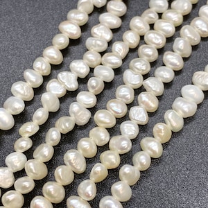 7-8mm freshwater nugget pearl strands wholesale - pearl jewelry wholesale