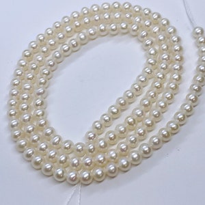 NEW AAA Gem Quality 3mm Seed Pearl Strand Full Strand Over 135 Piece ...