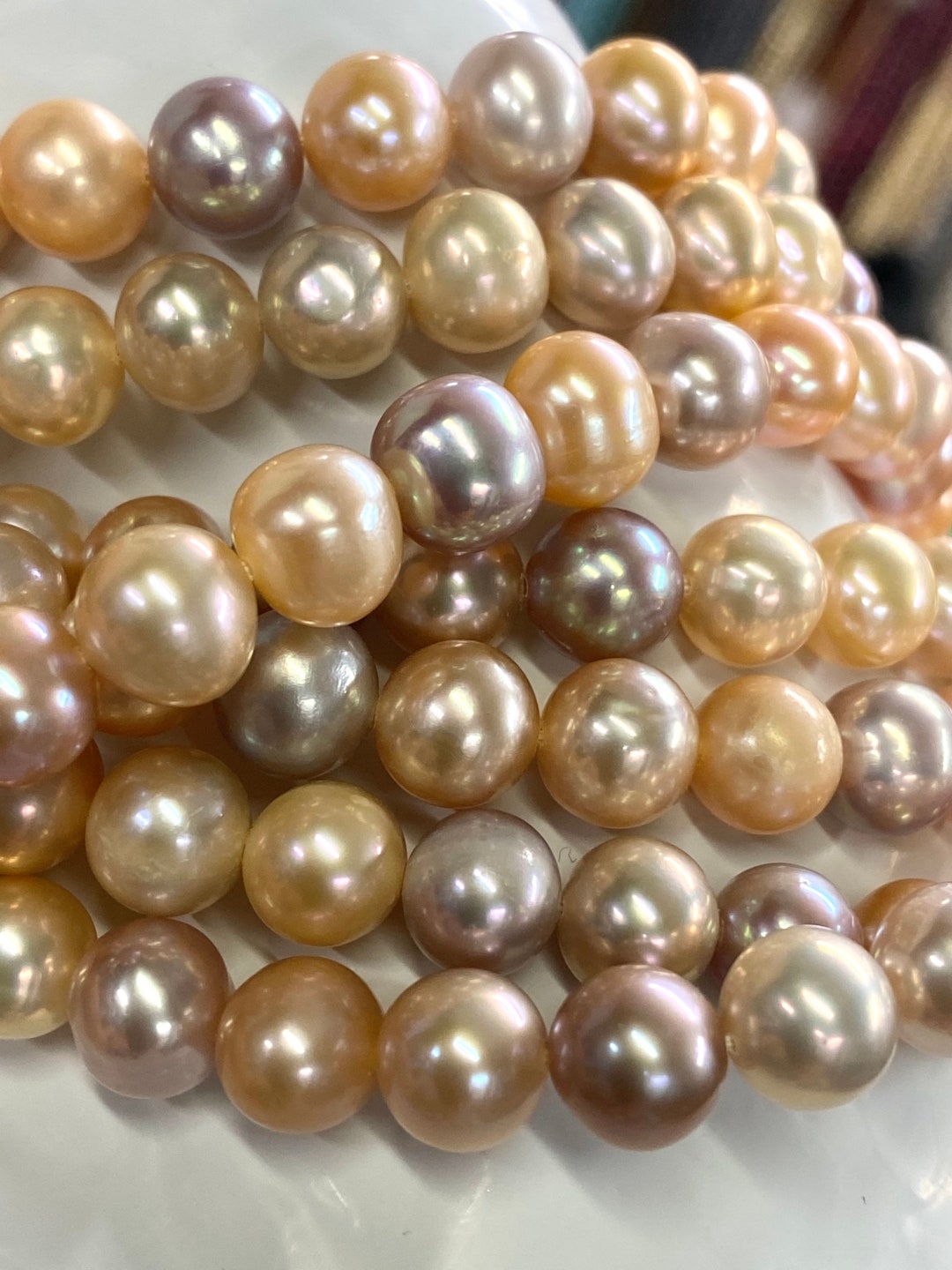 真珠 ルース イエロー 9ミリ 8-9mm Real Pearls,natural Freshwater Pearls,yellow Nuggets