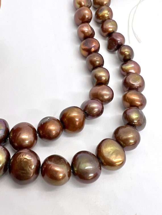 AA 9-10mm Corn Nugget Pearl Baroque Freshwater Pearl Stunning