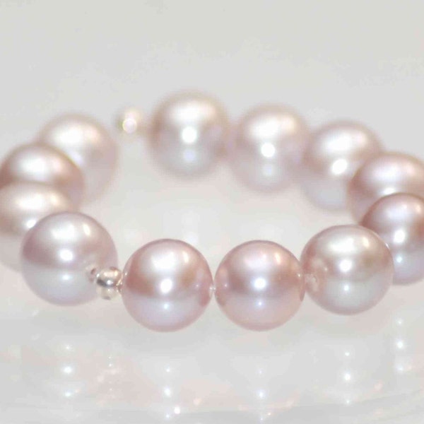 8-8.5mm AAA quality round  natural Lavender champagne pink genuine pearl-----special offer--8pcs