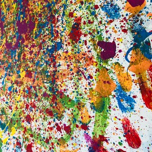 Bright Splatter Art/modern Art - Etsy