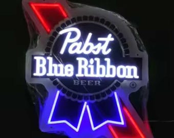 Pabst Blue Ribbon Beer 18 Inches X 20 Inch Diameter Dimmable Neon