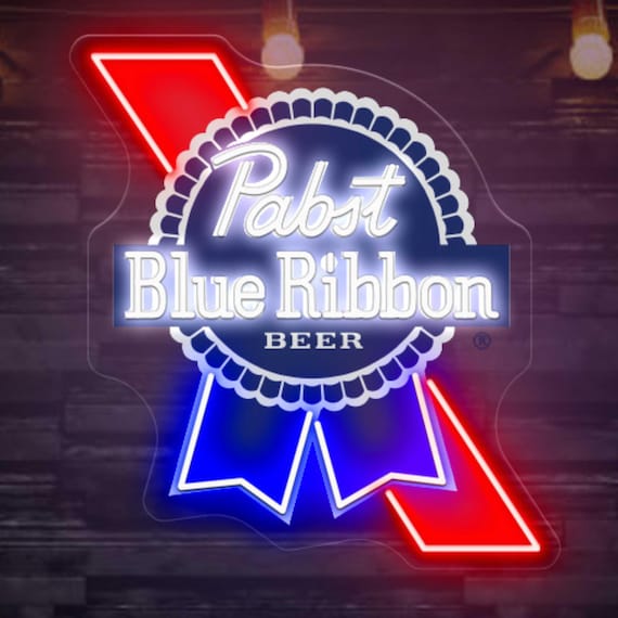 Pabst Blue Ribbon Beer 18 Inches X 20 Inch Diameter Dimmable Neon