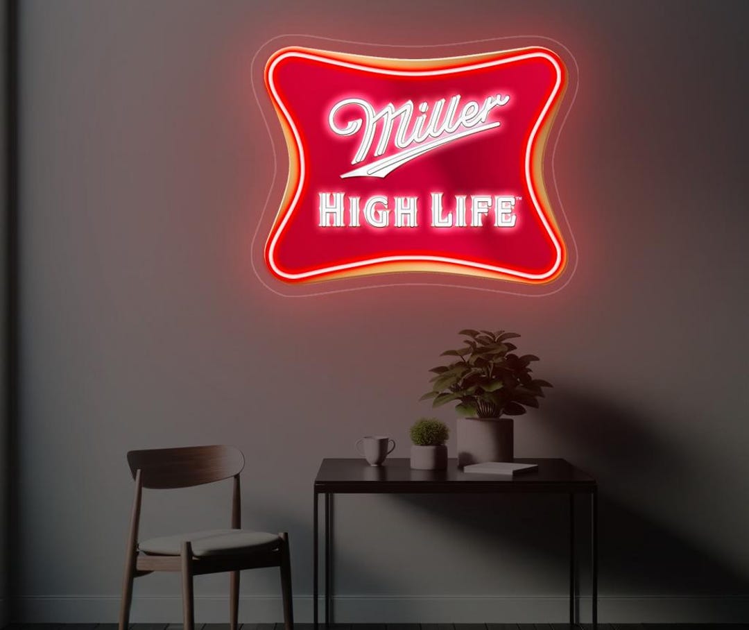 Miller Beer Since 1855 20 Inches X 20 Inch Diameter Dimmable Neon