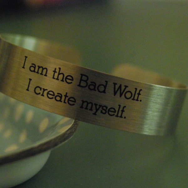 Doctor Who - I Create Myself Bracelet